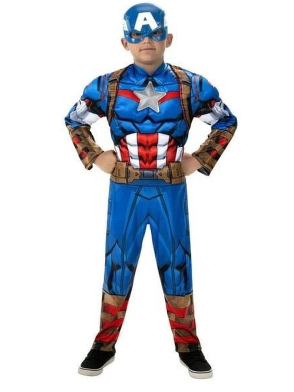 Marvel Avengers Boy's Captain America Padded Halloween Costume